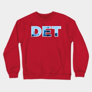 Detroit Pistons DET Skyline Crewneck Sweatshirt